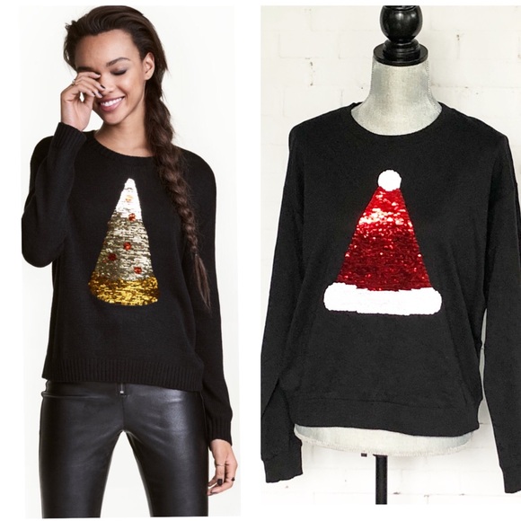 sequin sweaters holidays
